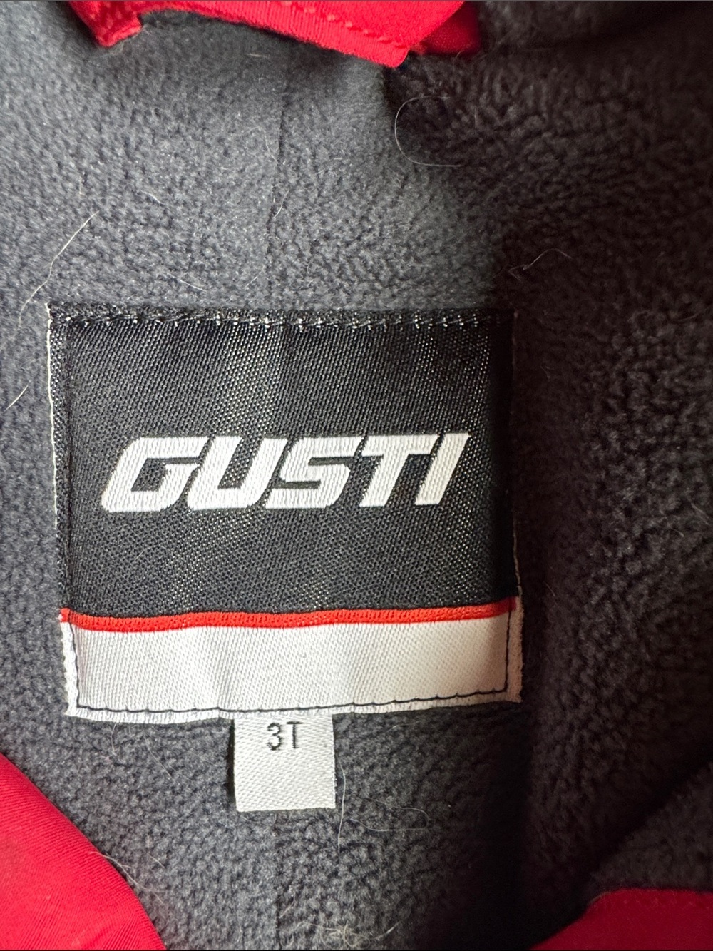 Gusti Kids Jacket and Snowpant Set Black Gray with Red Trim Size 3T - Picture 2 of 10